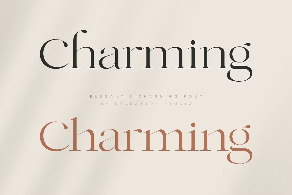 Charming 优雅贵气品牌字体